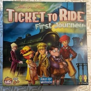 Ticket to Ride: First Journey Board Game - Colorful Adventure